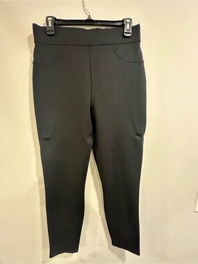 SPANX Black Pants with Red Brand Tag